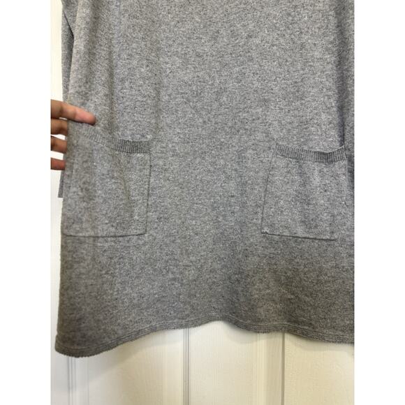 Soft Surroundings Angora Blend Gray Tunic Mini Sweater Dress Size Small Cozy - Picture 4 of 6